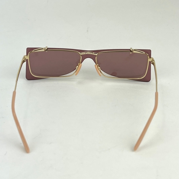 Gucci Flip-Up Sunglasses Rectangle Gold frames - Picture 3 of 4